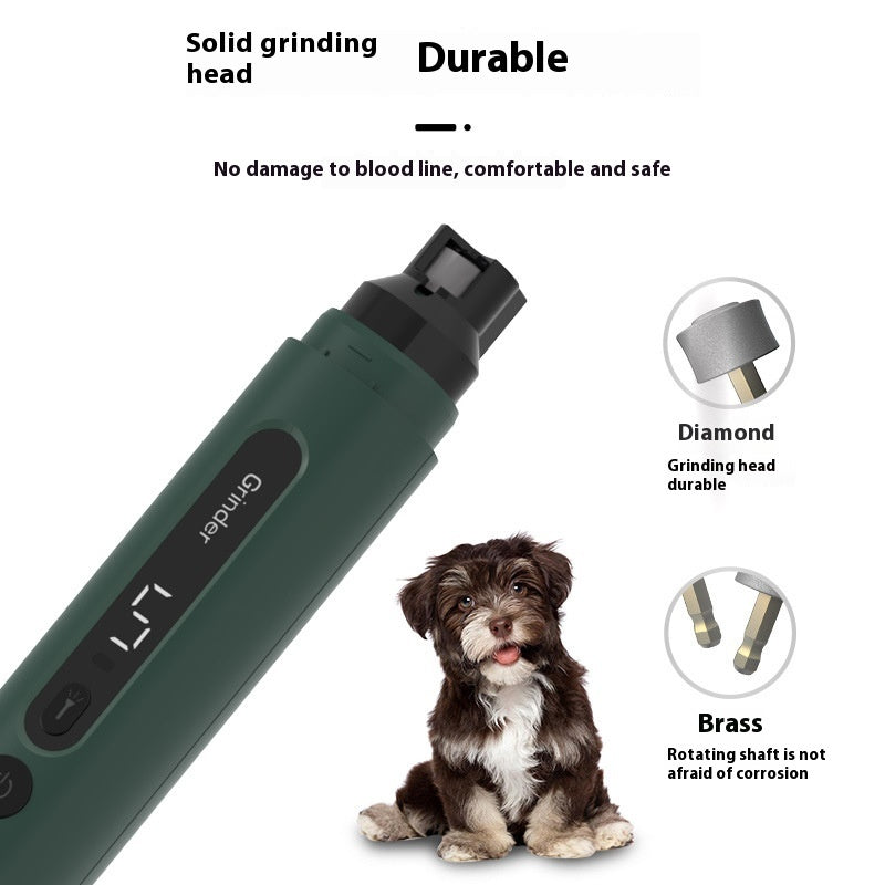PawPerfect™ Nail Grinder – Ultra-Quiet, Rechargeable & 5-Speed Pet Claw Trimmer