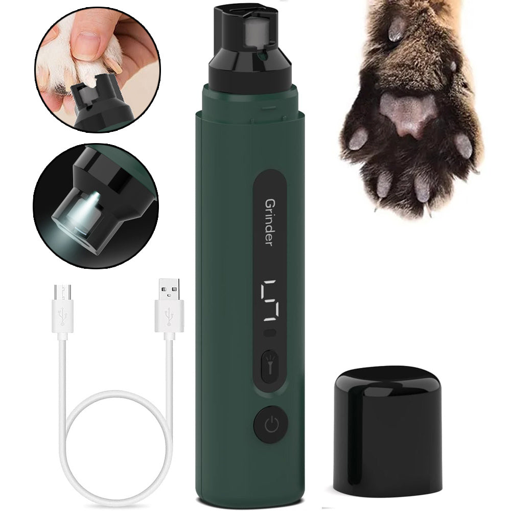 PawPerfect™ Nail Grinder – Ultra-Quiet, Rechargeable & 5-Speed Pet Claw Trimmer