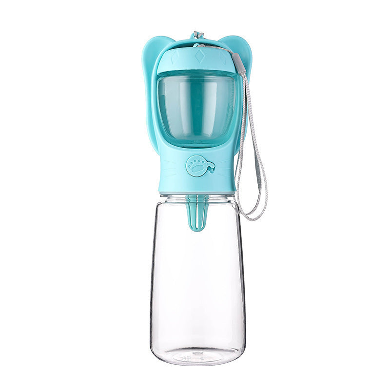 2-in-1 Portable Dog Water Bottle with Food Container – Leak-Proof Pet Travel Dispenser for Walking, Hiking & Outdoor Adventures