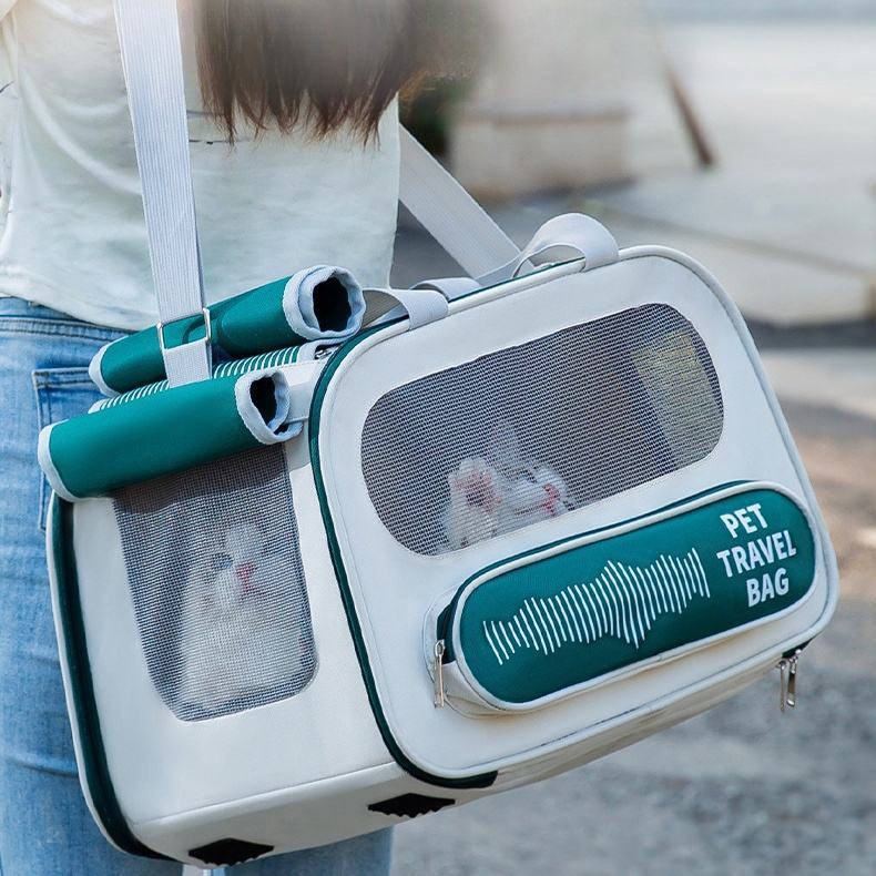 Premium Airline-Approved Soft-Sided Pet Carrier Bag – Collapsible & Portable Travel Carrier for Dogs & Cats – Durable, Comfortable, and Lightweight Puppy Travel Bag