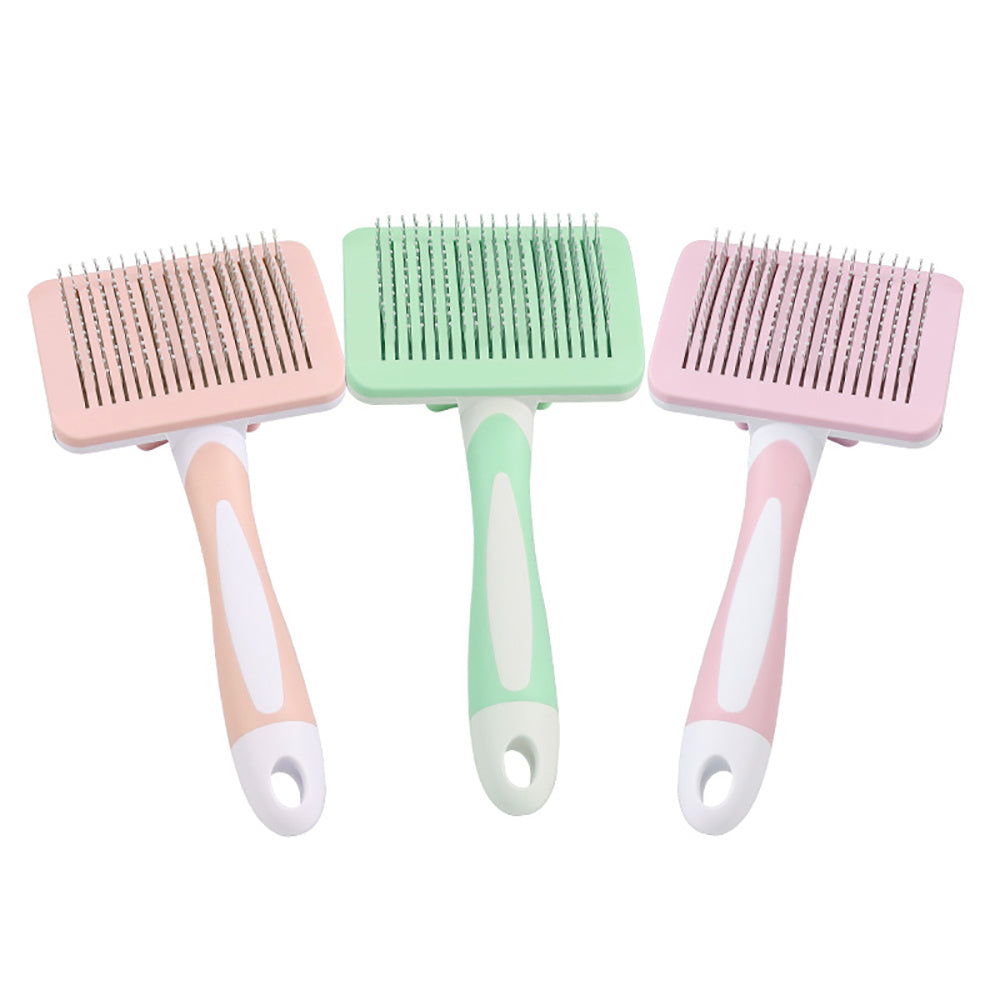 Premium Self-Cleaning Slicker Brush for Dogs & Cats – One-Click Hair Remover, Gentle & Effective Grooming Tool for All Pets