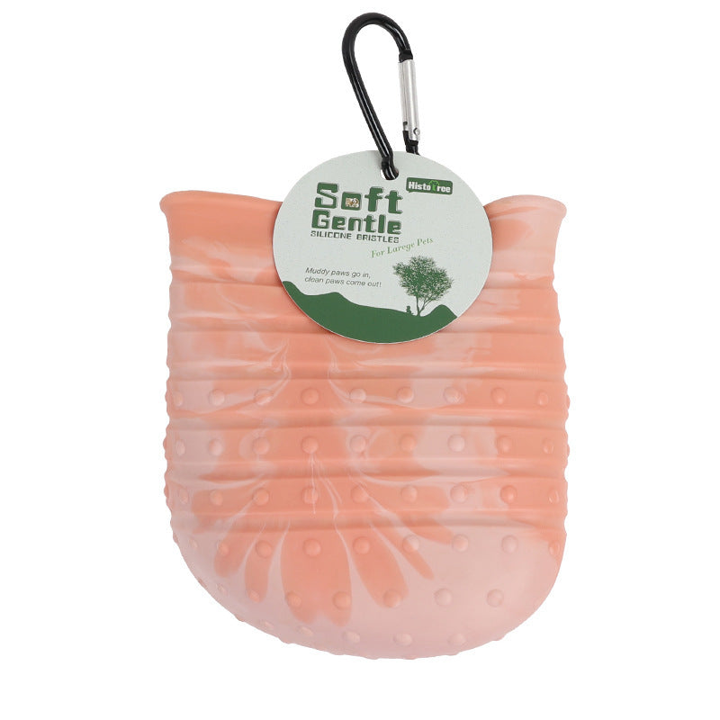 2-in-1 Dog Paw Cleaner Cup – Portable Silicone Pet Paw Washer & Grooming Brush