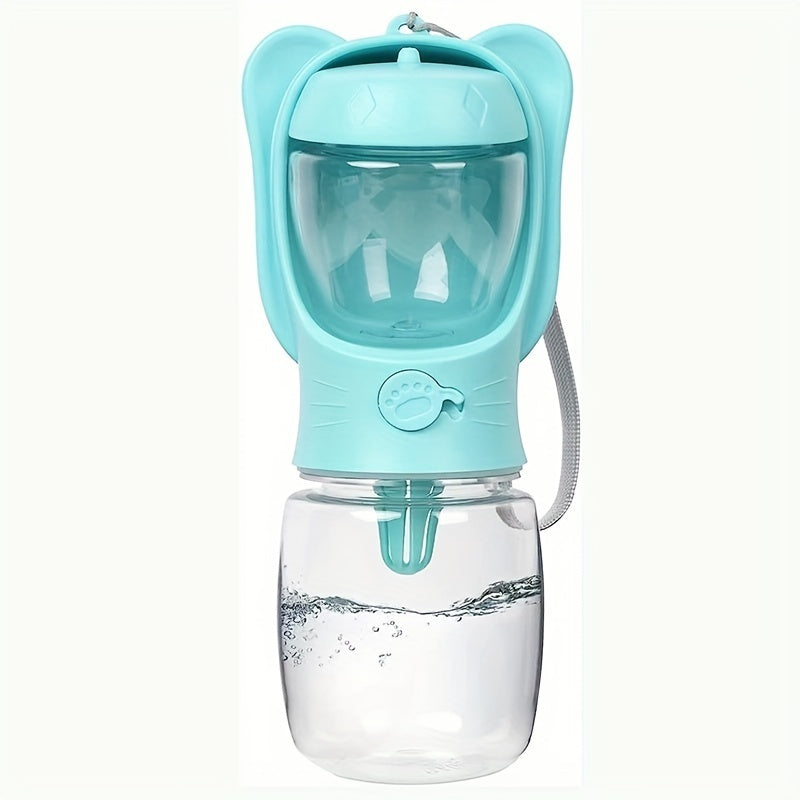 2-in-1 Portable Dog Water Bottle with Food Container – Leak-Proof Pet Travel Dispenser for Walking, Hiking & Outdoor Adventures