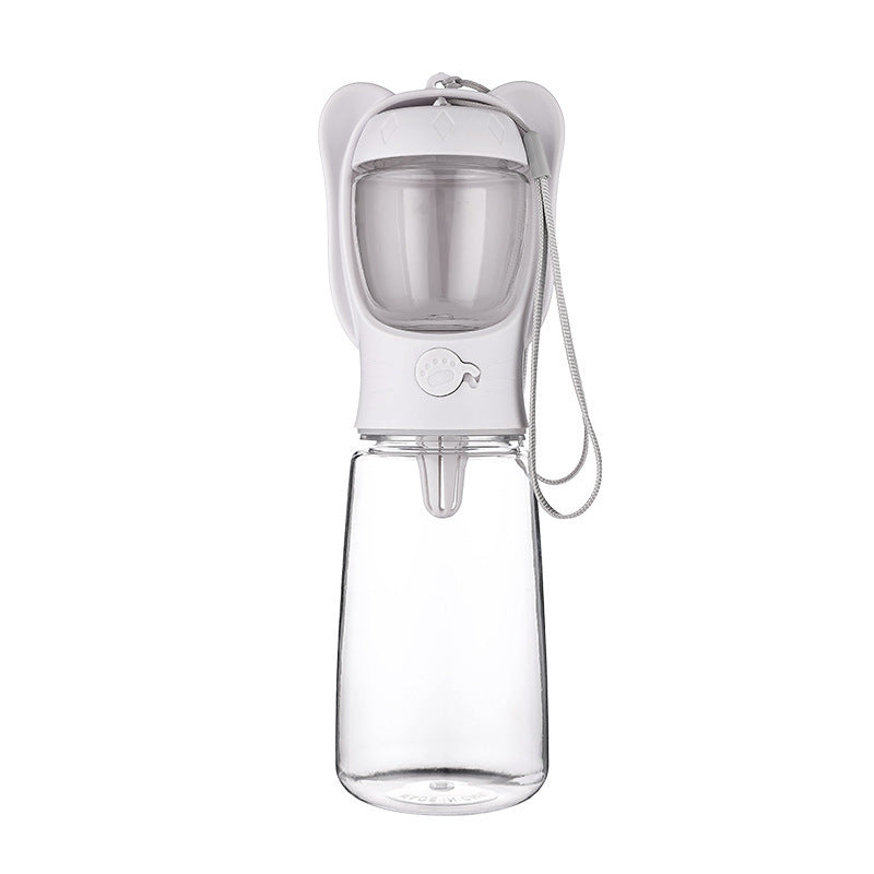 2-in-1 Portable Dog Water Bottle with Food Container – Leak-Proof Pet Travel Dispenser for Walking, Hiking & Outdoor Adventures