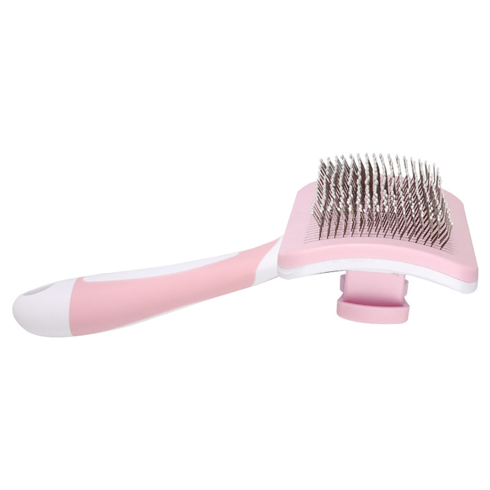Premium Self-Cleaning Slicker Brush for Dogs & Cats – One-Click Hair Remover, Gentle & Effective Grooming Tool for All Pets